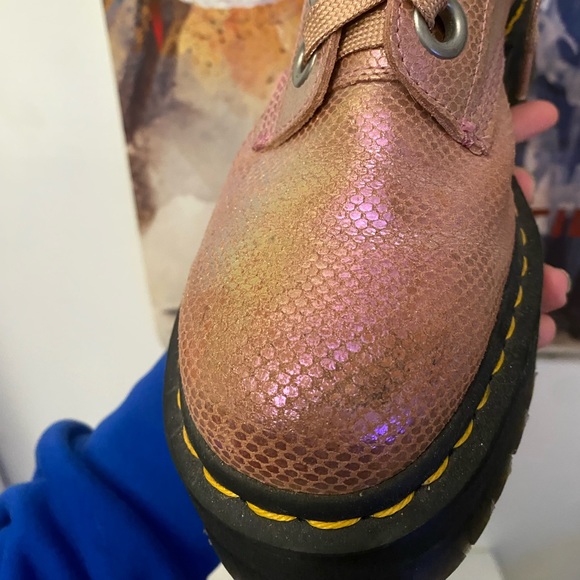 Dr. Martens Molly Iridescent pink platform boots! - Picture 6 of 6